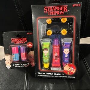 Stranger Things Beauty Charm Bracelet and lip balm Set